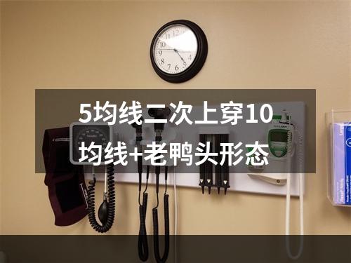 5均线二次上穿10均线+老鸭头形态