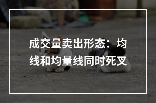 成交量卖出形态：均线和均量线同时死叉