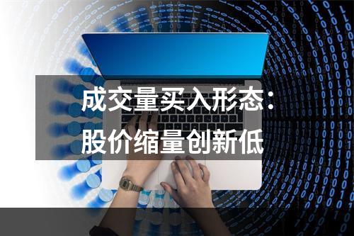 成交量买入形态：股价缩量创新低