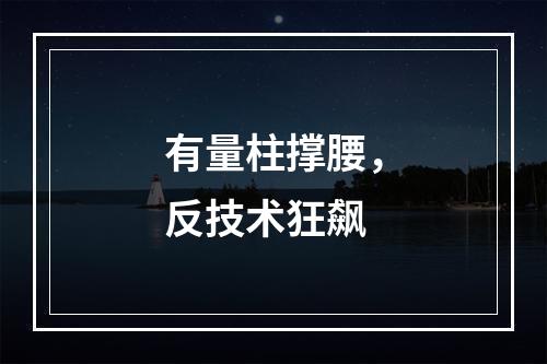 有量柱撑腰，反技术狂飙