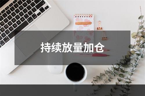 持续放量加仓