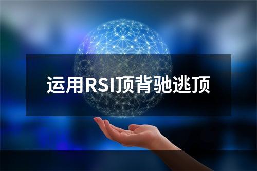 运用RSI顶背驰逃顶