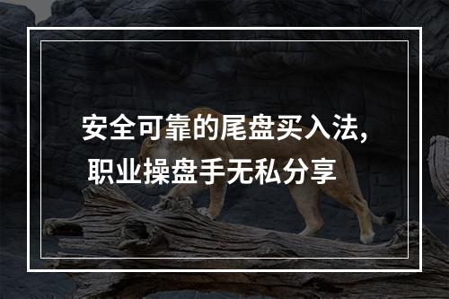 安全可靠的尾盘买入法, 职业操盘手无私分享