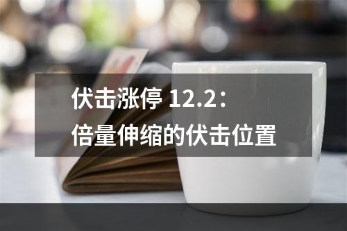 伏击涨停 12.2：倍量伸缩的伏击位置