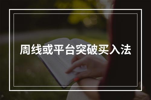 周线或平台突破买入法