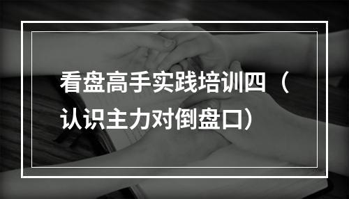 看盘高手实践培训四（认识主力对倒盘口）