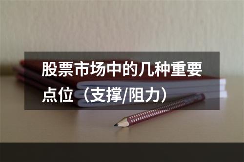 股票市场中的几种重要点位（支撑/阻力）