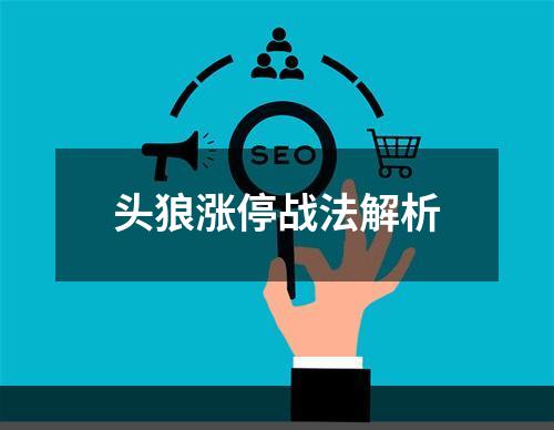 头狼涨停战法解析