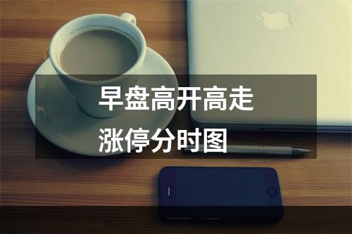 早盘高开高走涨停分时图