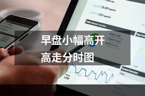 早盘小幅高开高走分时图