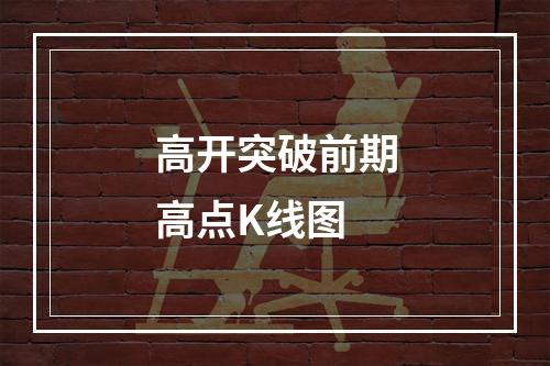 高开突破前期高点K线图