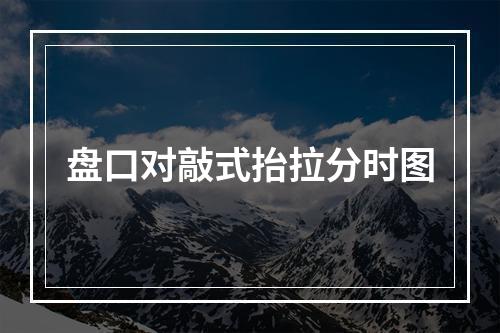 盘口对敲式抬拉分时图
