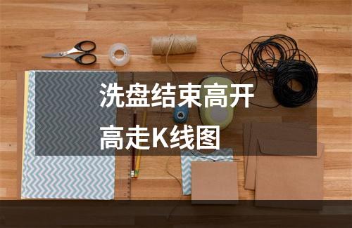 洗盘结束高开高走K线图
