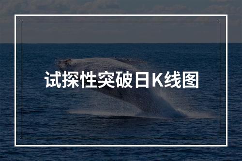 试探性突破日K线图