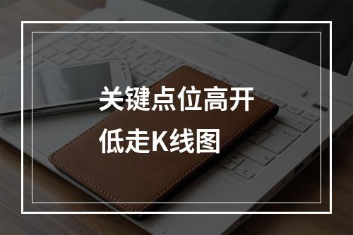 关键点位高开低走K线图