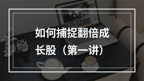 如何捕捉翻倍成长股（第一讲）