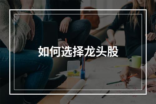 如何选择龙头股