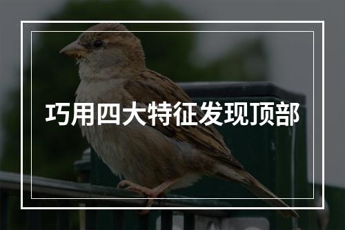 巧用四大特征发现顶部