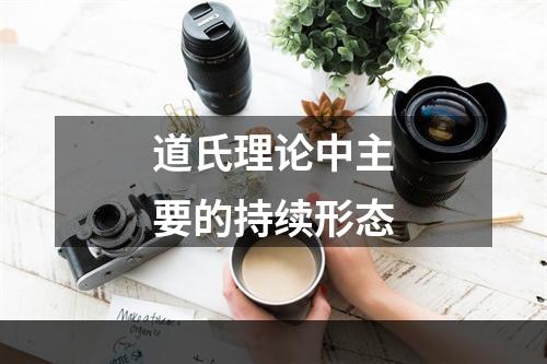 道氏理论中主要的持续形态