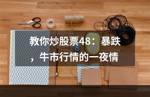 教你炒股票48：暴跌，牛市行情的一夜情