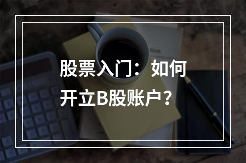 股票入门：如何开立B股账户？