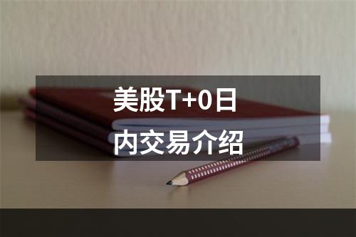 美股T+0日内交易介绍