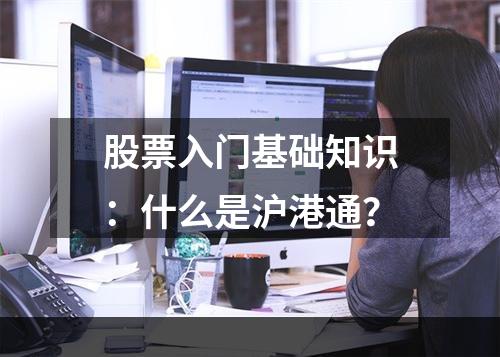 股票入门基础知识：什么是沪港通？