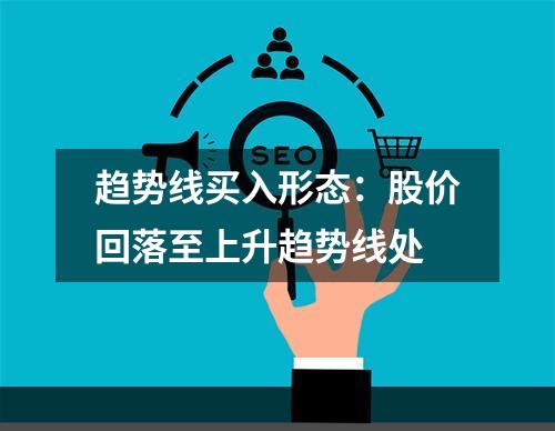 趋势线买入形态：股价回落至上升趋势线处