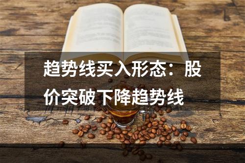 趋势线买入形态：股价突破下降趋势线