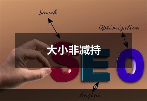 大小非减持