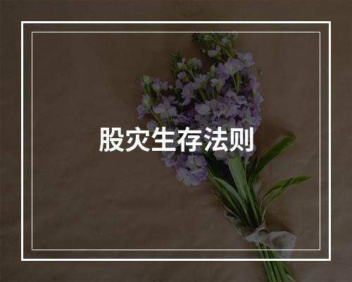 股灾生存法则
