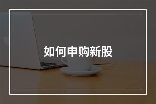 如何申购新股