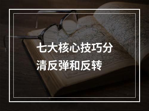 七大核心技巧分清反弹和反转