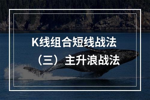 K线组合短线战法（三）主升浪战法