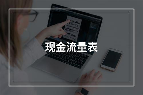 现金流量表
