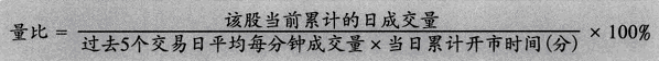 量比计算公式